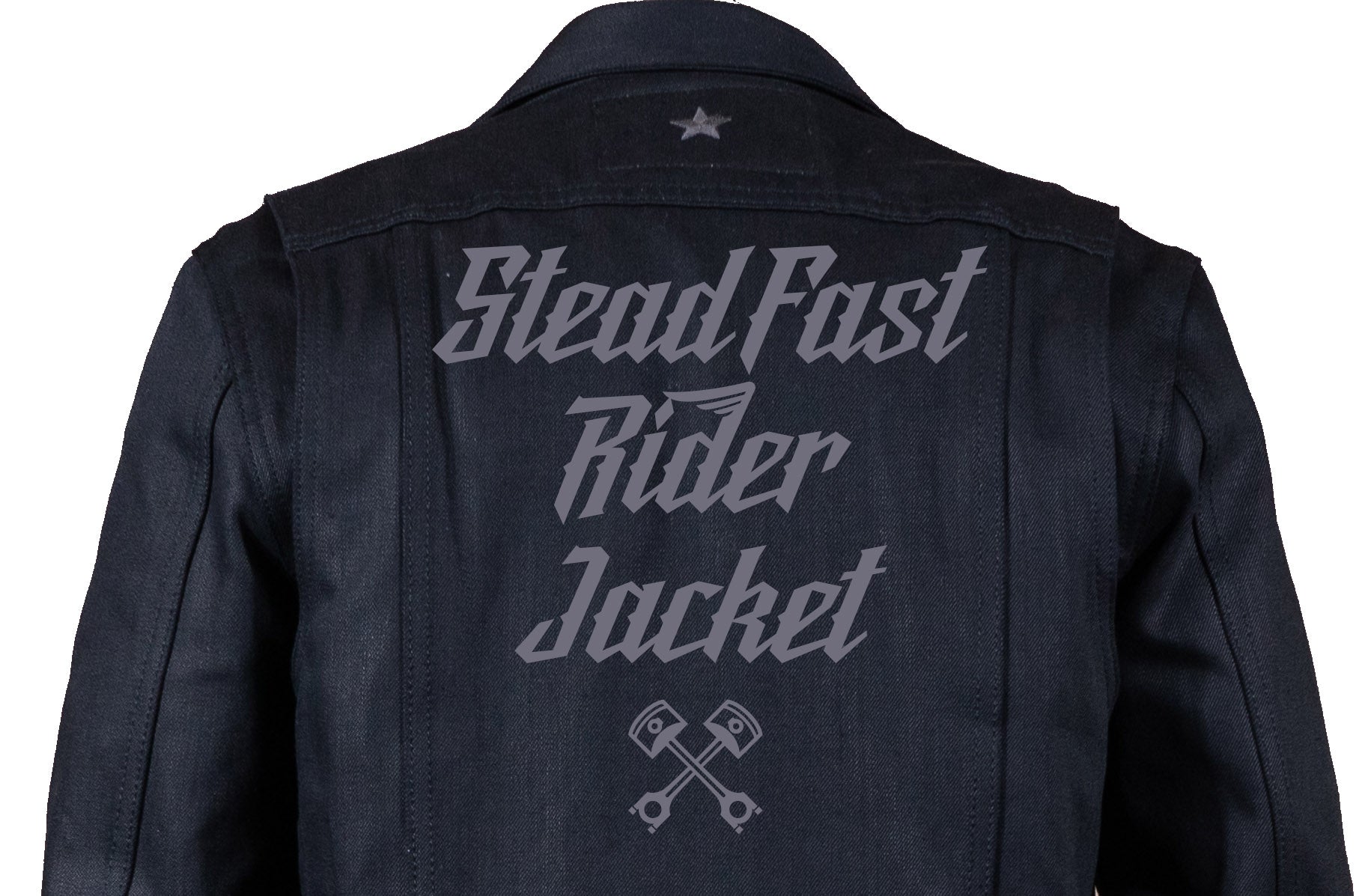Steadfast Rider 13oz Black Shadow Japan Selvedge Denim Jacket