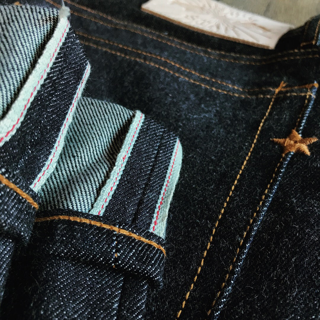 IRREGULARS 12oz-15oz Black Selvage Denim