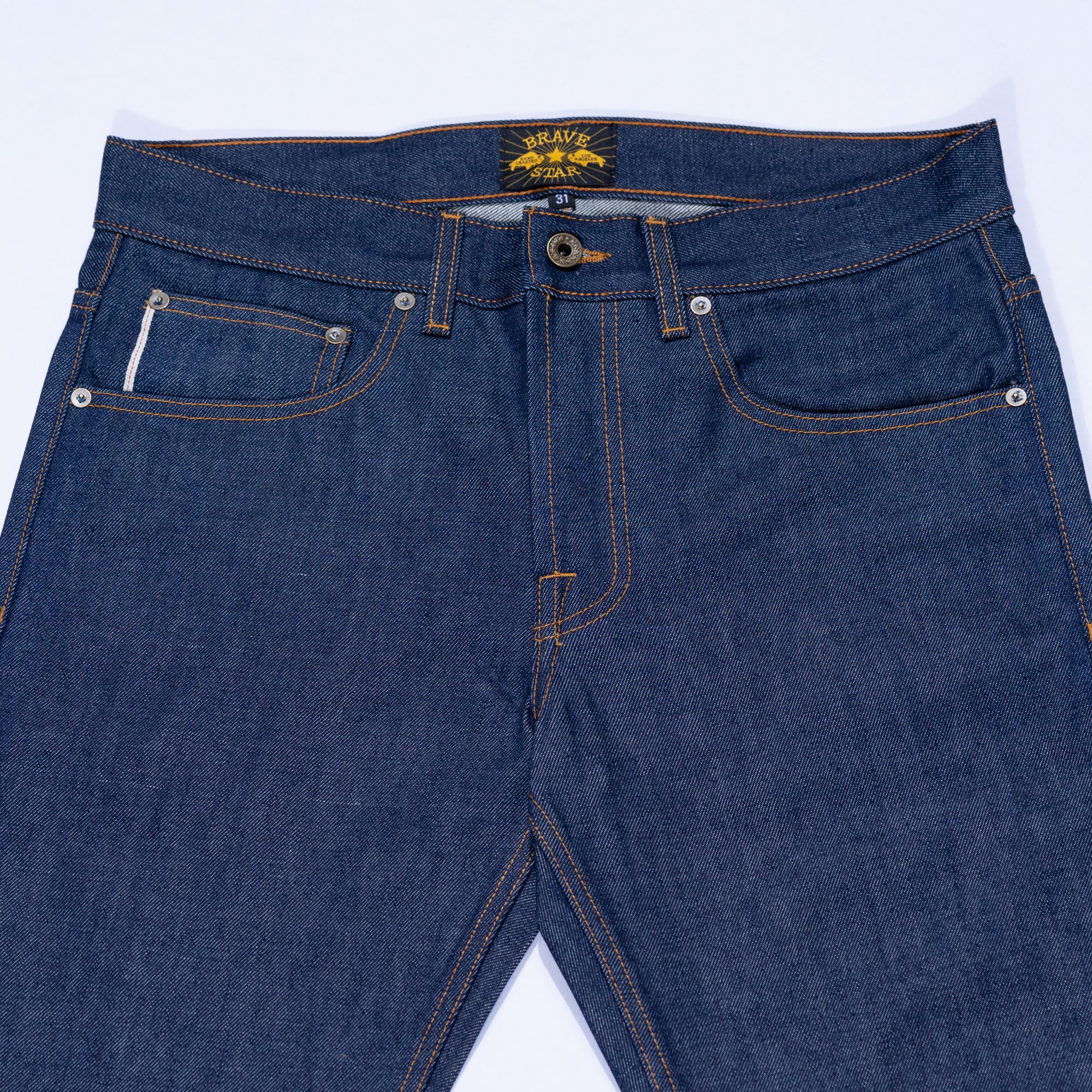 Brave Star Selvedge Cone Mills Raw Selvedge Denim Jeans Size 31