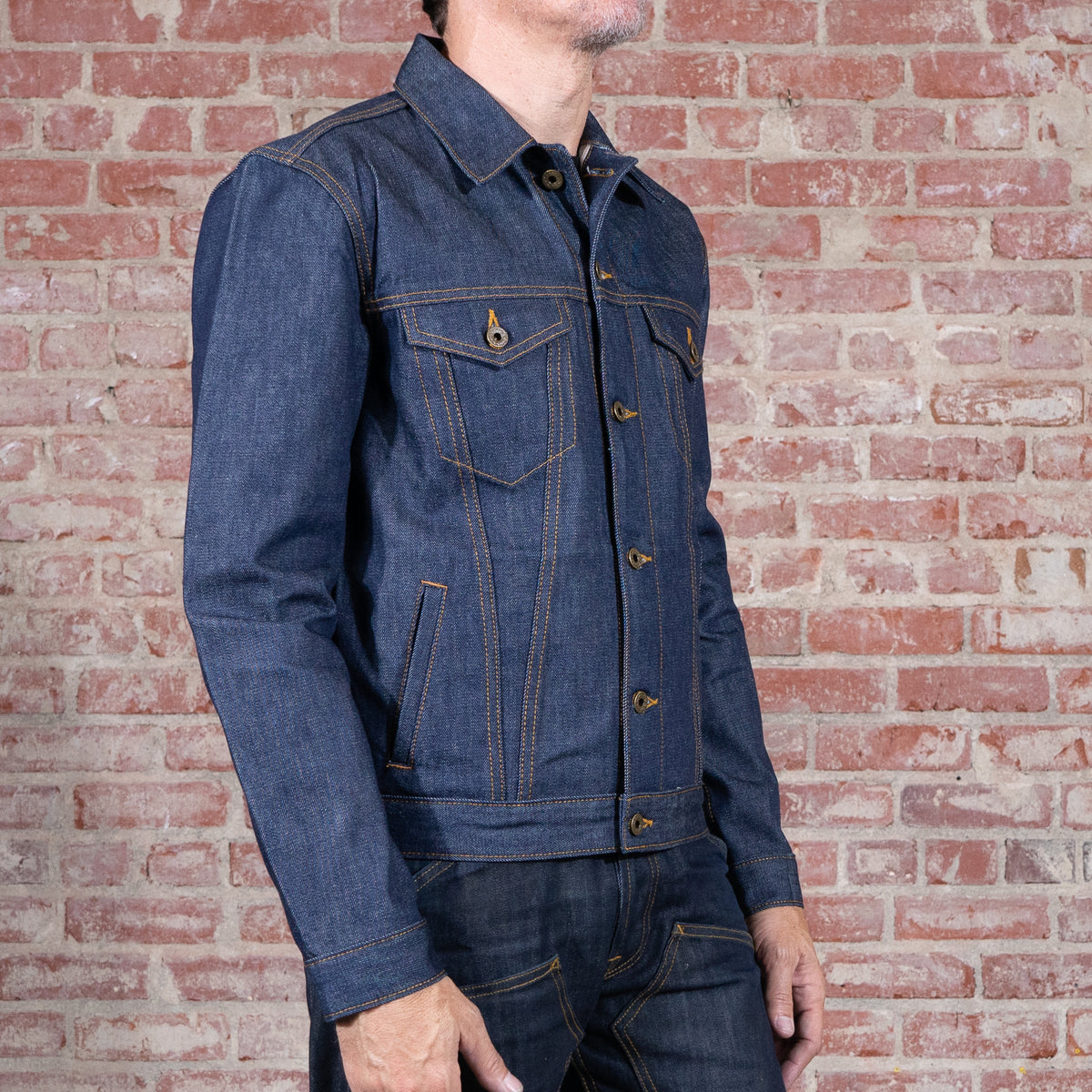 Ironside Trucker Jacket 14oz 'Golden Handshake' Cone Mills Selvage Den ...