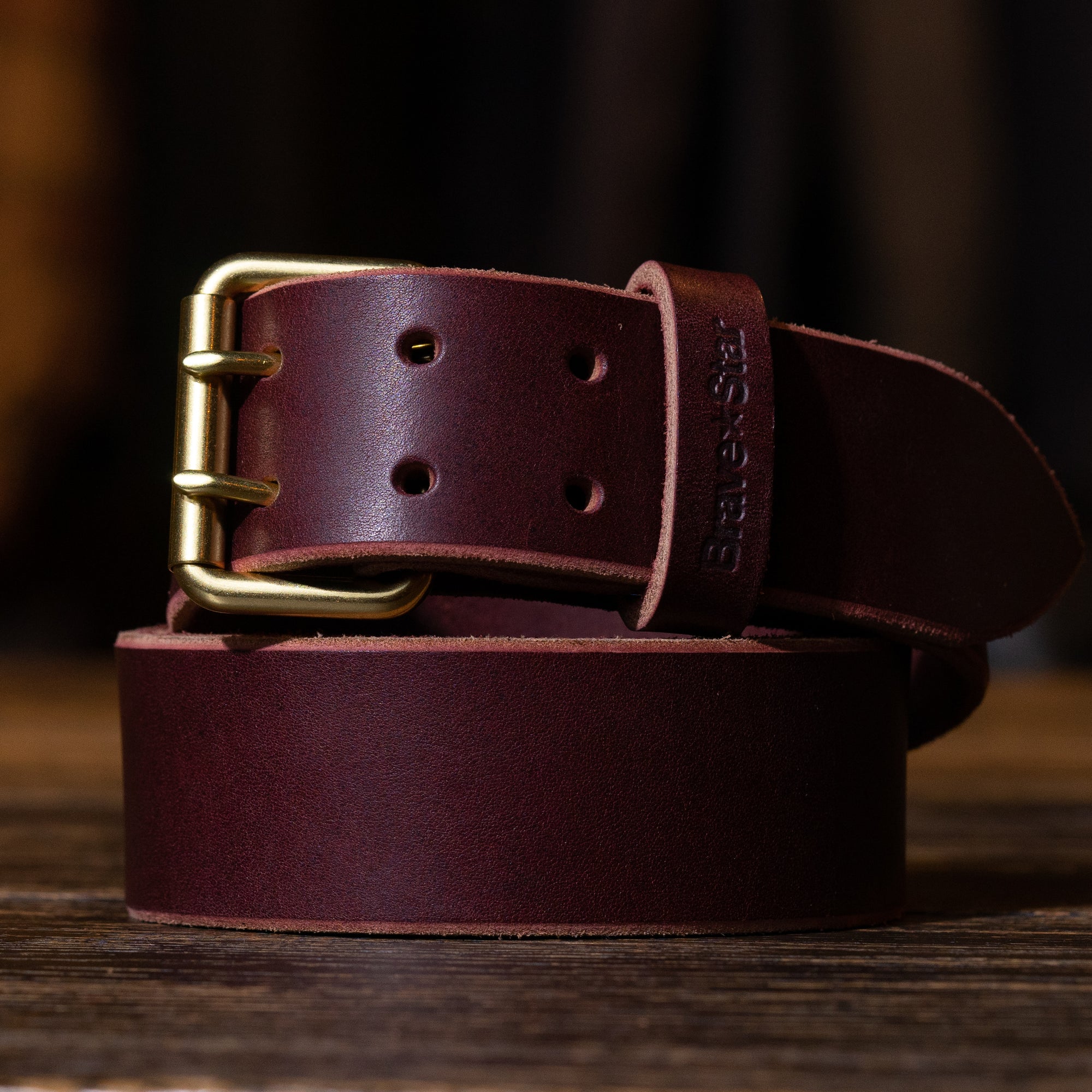 XW Leather Belt in Oxblood (X-Wide