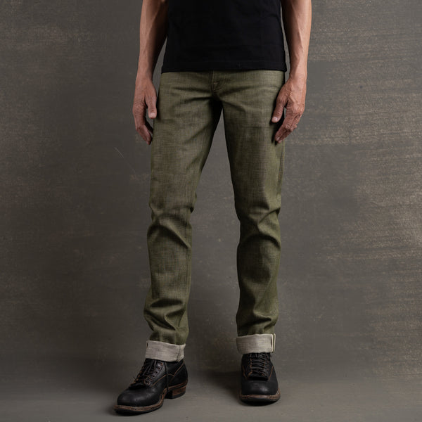 ド*ン様 SETTO 13oz SELVAGE DENIM セットアップ Slim_Straight_13oz_Savage_Gree