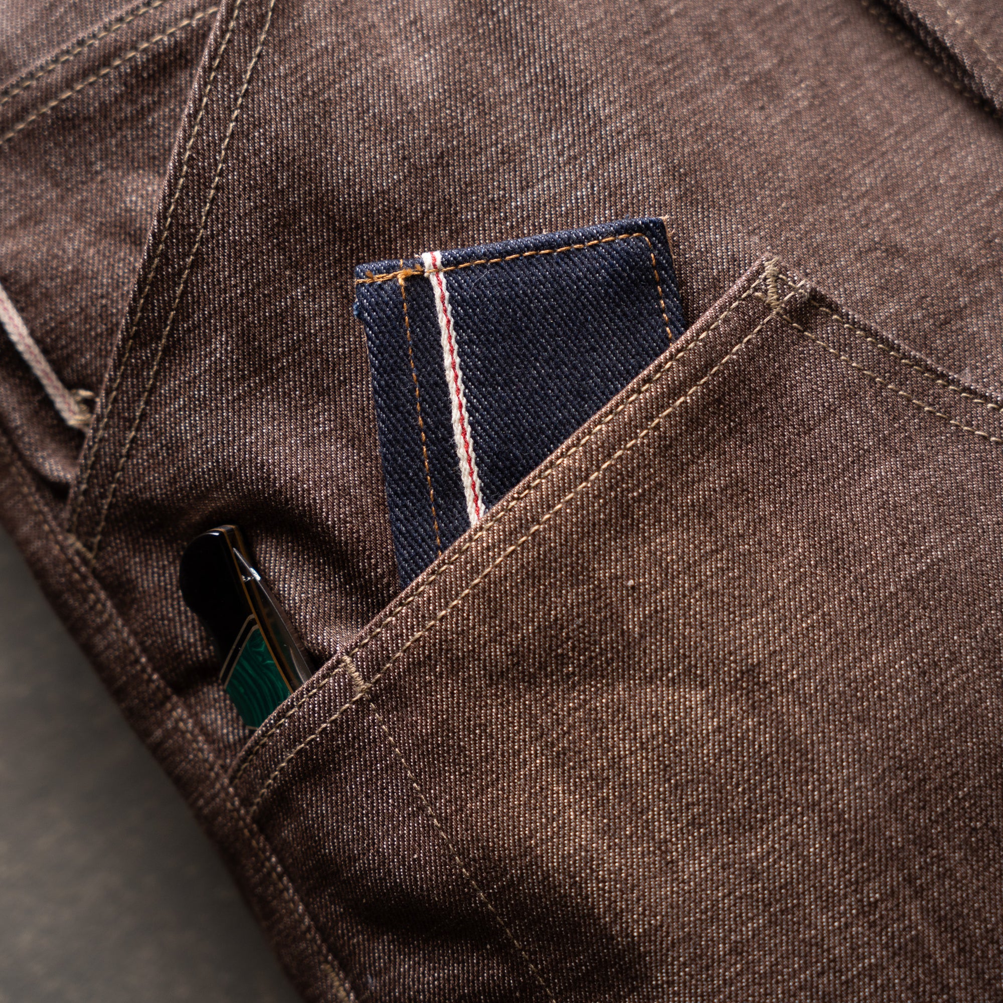 Die Hard 14oz Brown Bear Selvage | Brave Star - Brave Star Selvage