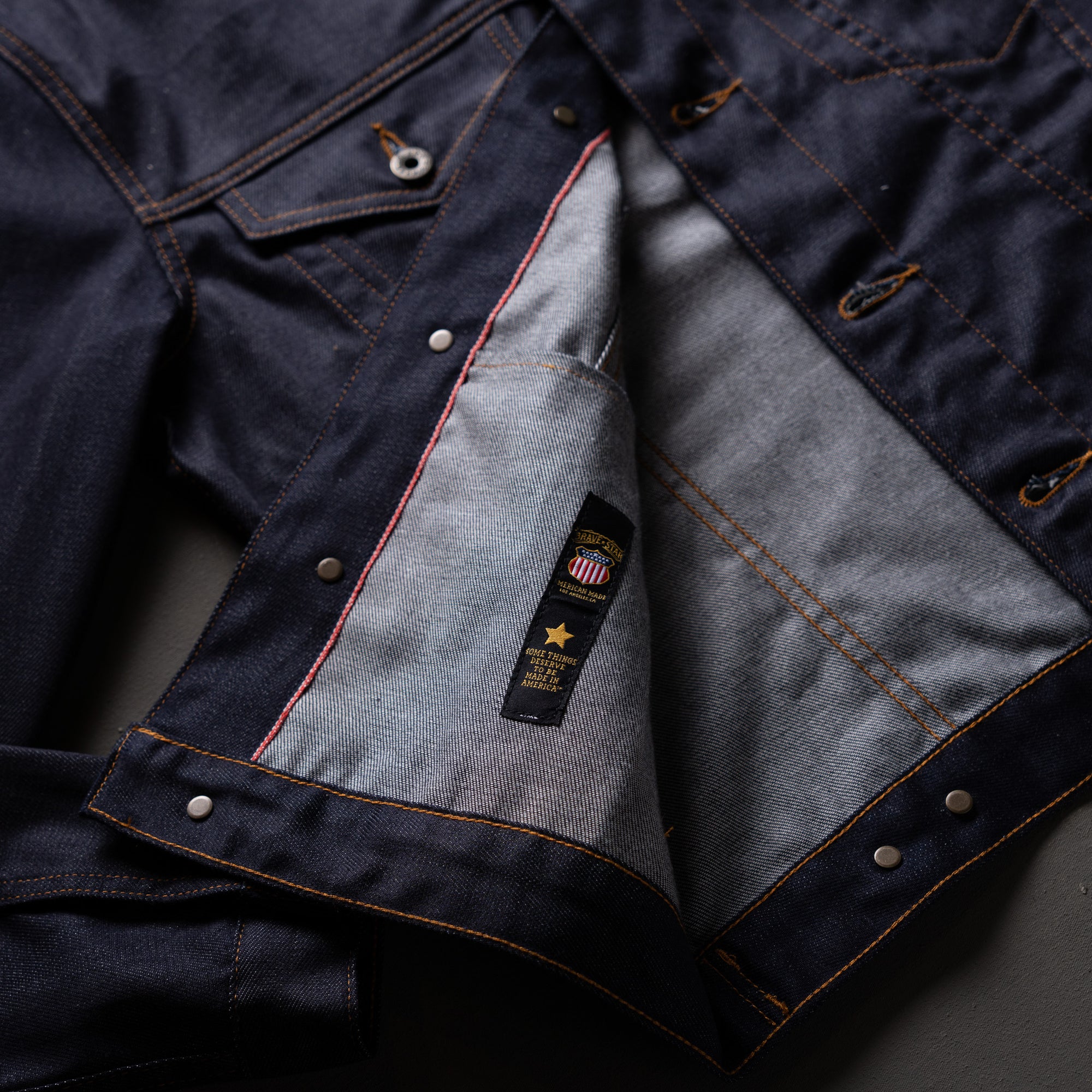 Ironside Jacket 9oz Red Sun Selvage Denim Brave Star Selvage