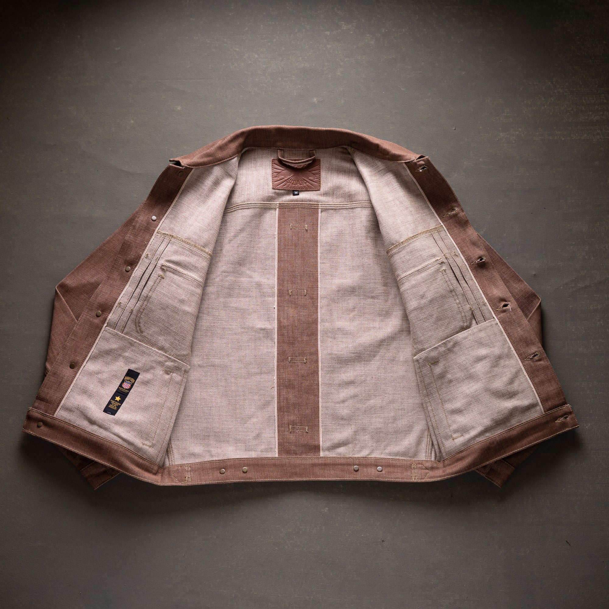 Mojave Jacket 13oz Beet Dye Japan Selvage Denim - Brave Star Selvage