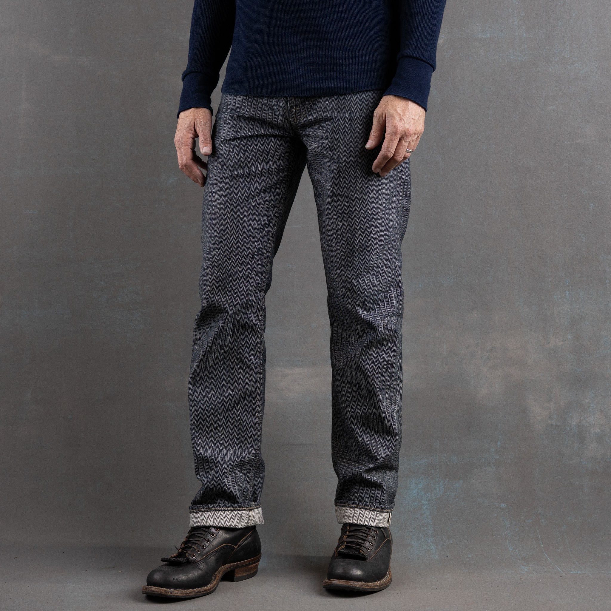 True Straight 14oz Indigo Herringbone Japan Selvage Denim raw selvage denim — Brave Star Selvage