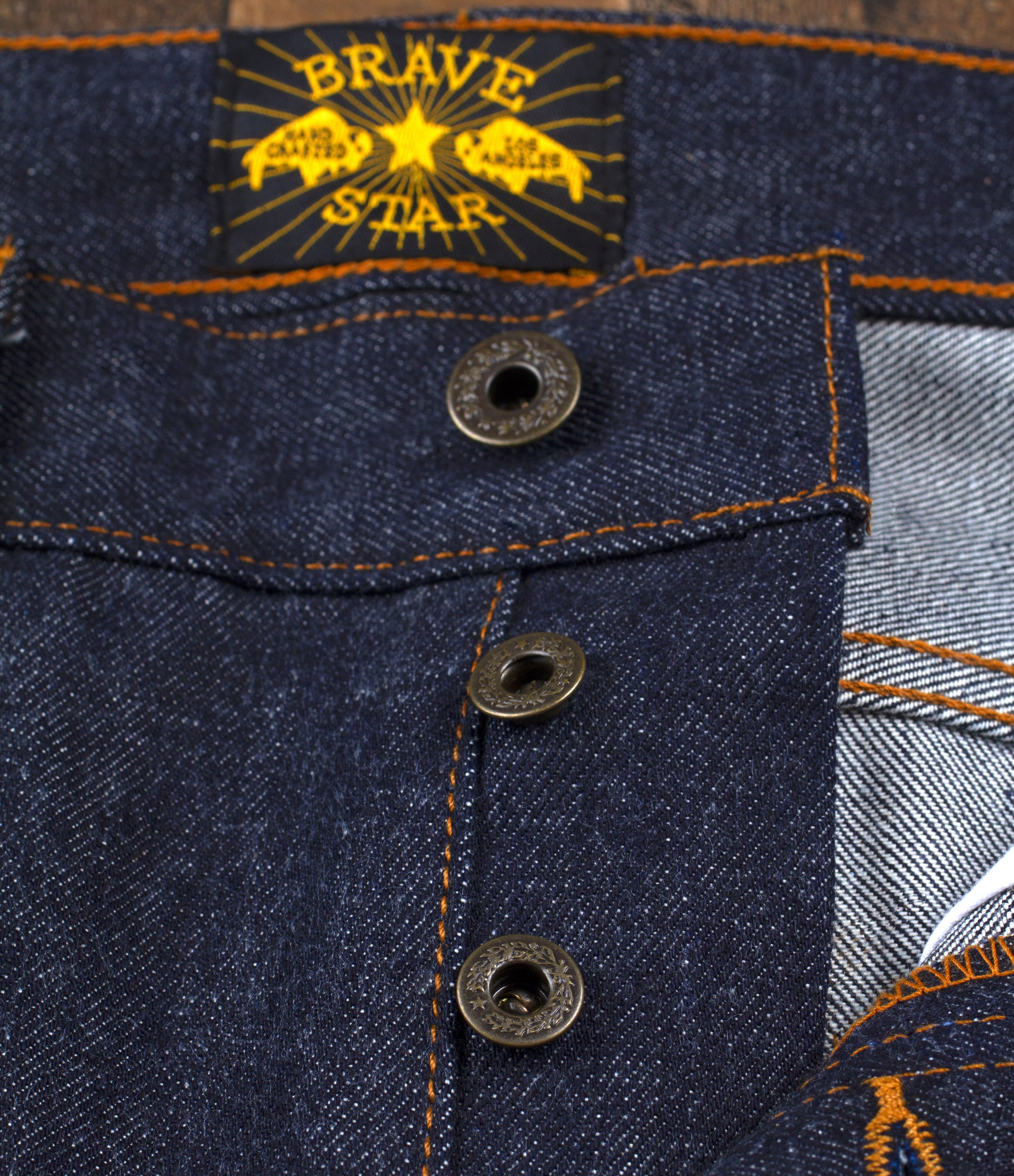 Brave Star Selvedge Cone Mills Raw Selvedge Denim Jeans Size 31