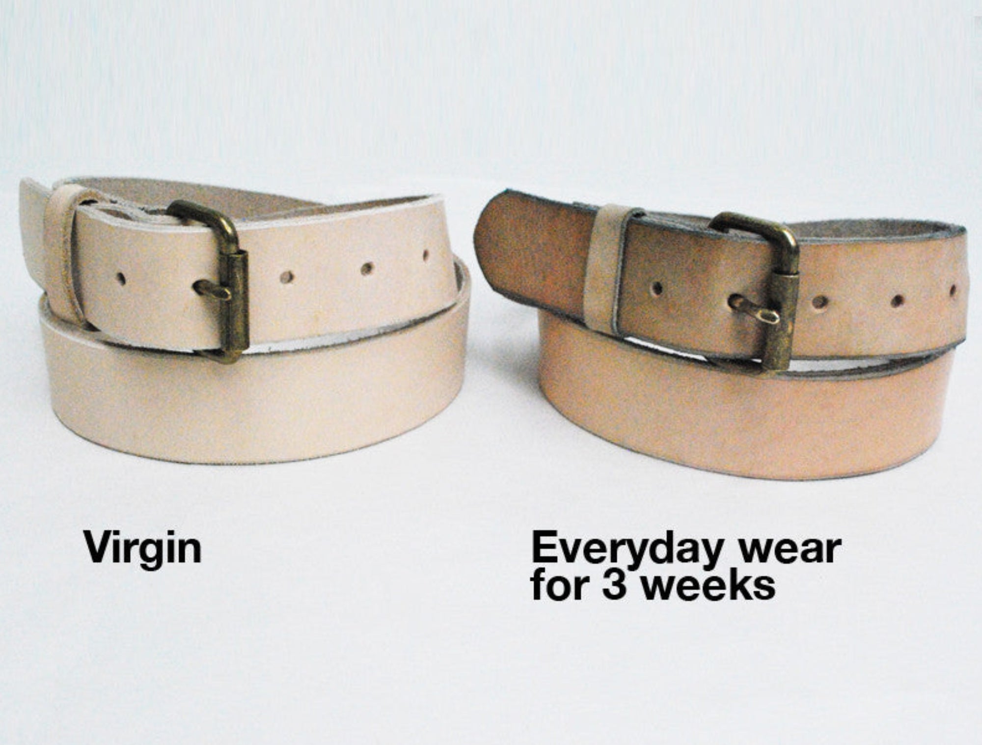 RW Leather Belt in Vegtan (Regular Width 1.5")