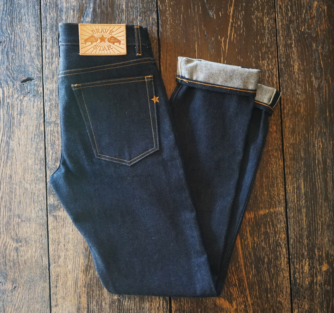 Brave Star raw selvedge Jeans 14oz 33' inch Levi's 501 style