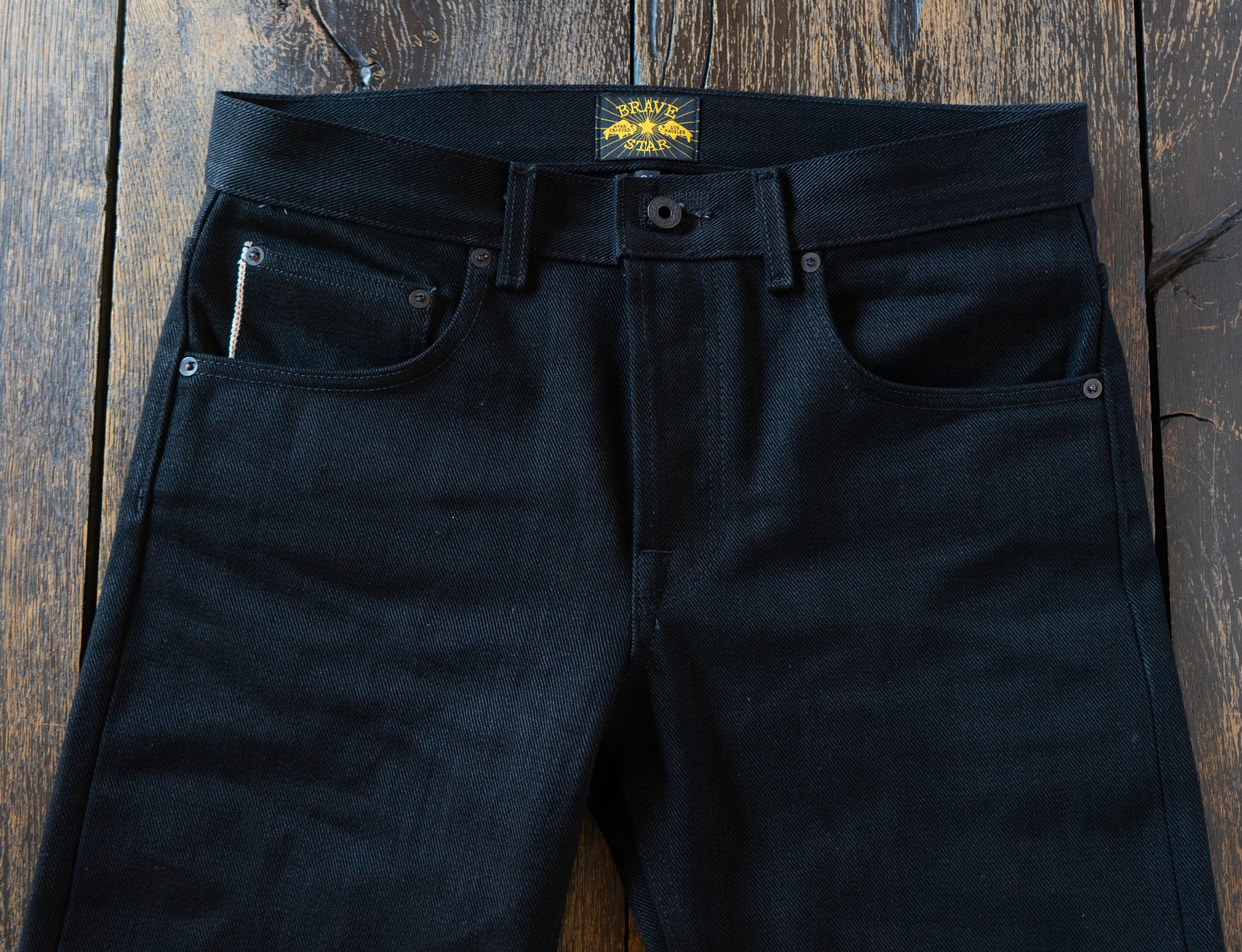 Regular Taper 'Mayhem' Double Black Selvage Denim Brave