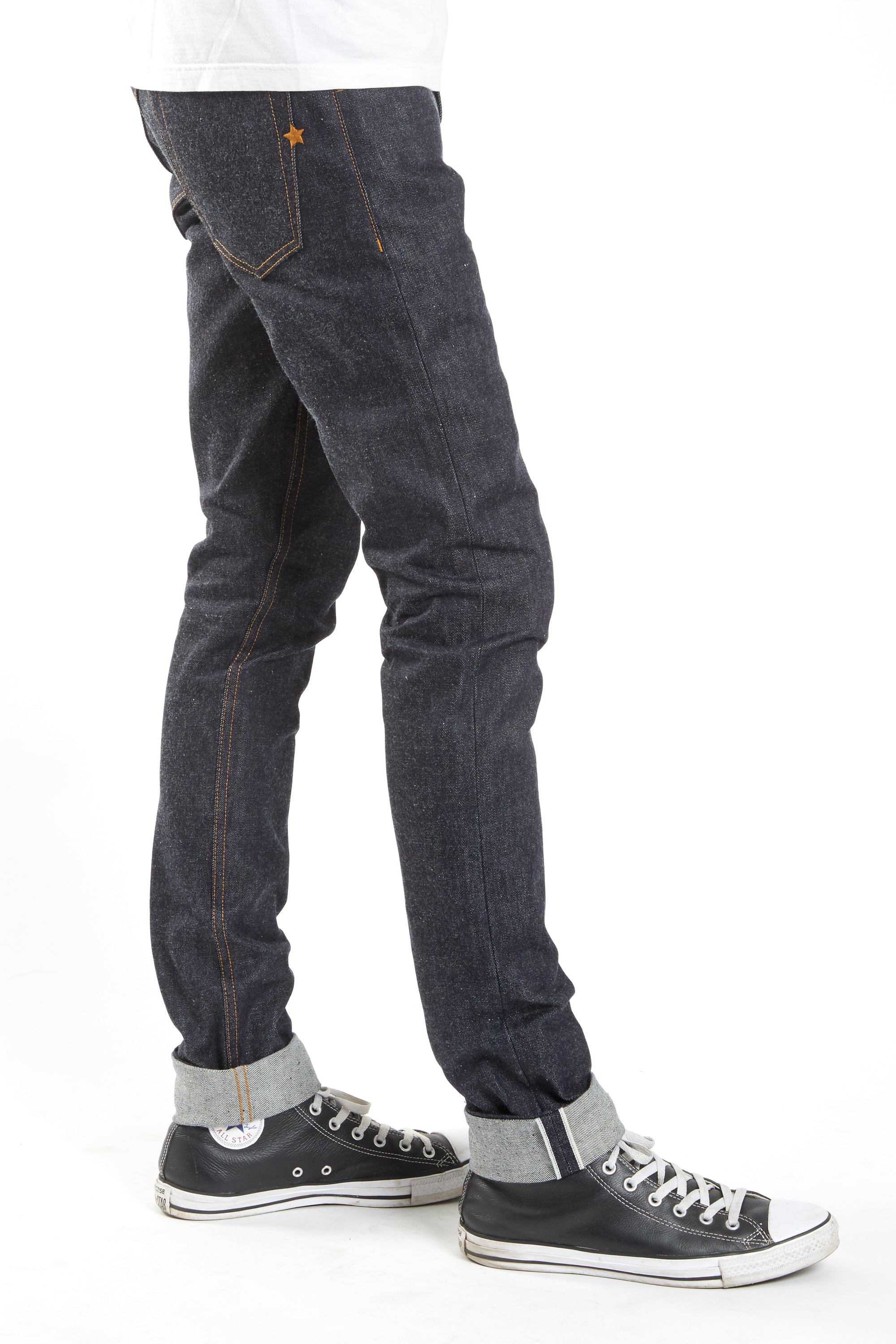 Brave Star Jeans Mens 35 Blue Straight Selvedge Dark Wash Cotton Cone Denim
